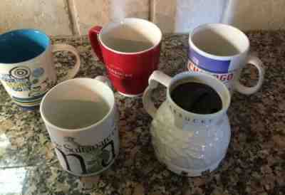 Lot Of 5 Starbucks City And Collector Series Coffee Cup Mugs,  World Globe Mug - Sold on eBay Jul, 11th 2019 for $29.99