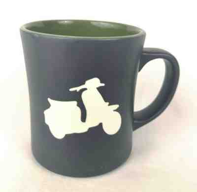 Starbucks Coffee Mug Cup 2011 Italian Roast Vespa Scooter Moped Matte Grey Green - Sold on eBay Jul, 11th 2019 for $19.99