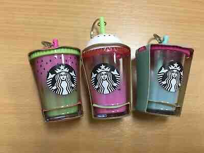 3 Starbucks card kiwi dragon fruit grape keychain charm cold cup Thailand  - Sold on eBay Jul, 11th 2019 for $29.99