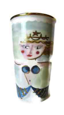 Starbucks 2014 Siren Mermaid Ceramic Tumbler Travel Mug 12 oz  - Sold on eBay Jul, 11th 2019 for $29.95
