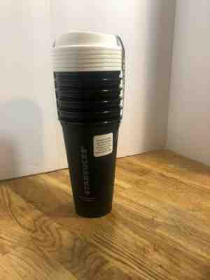 Starbucks 6 Reusable To Go Cups 6 Pack Black 16 Fl Oz BPA Free Recyclable Grande - Sold on eBay Jul, 11th 2019 for $20.00