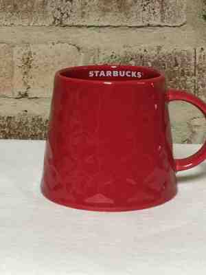Red Starbucks wide bottom ceramic coffee cup mug 16 oz 2015 - Sold on eBay Jul, 11th 2019 for $22.00