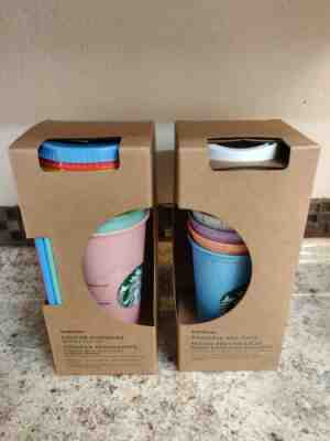 Starbucks COLOR CHANGING Reusable Cold Cups + Marble Hot Cups Set New Unopened - Sold on eBay Jul, 11th 2019 for $90.00