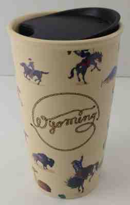 Starbucks WYOMING Traveler 12oz Local Collection Double Wall Ceramic 2016, RARE - Sold on eBay Jul, 11th 2019 for $81.50