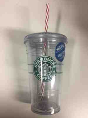 Starbucks 2009 Siren Mermaid Clear Cold Cup w/ Candy Cane Straw, 16 Ounce - New! - Sold on eBay Jul, 11th 2019 for $22.49