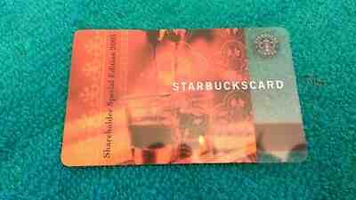 The FIRST RARE! STARBUCKS 2003 Limited SHAREHOLDER Gift Card SHINES! Light Use - Sold on eBay Jul, 10th 2019 for $28.33