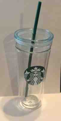 Starbucks Glass Double Walled Tumbler Cup 20oz Venti RARE 2016 VERY CLEAN SHAPE - Sold on eBay Jul, 10th 2019 for $44.00