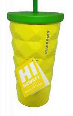 Starbucks Hawaii 2016 Pineapple Coffee Tumbler Cold Metal Cup 16 oz. Grande - Sold on eBay Jul, 10th 2019 for $42.88