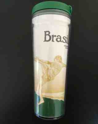 2011 STARBUCKS BRAZIL SOCCER FOOTBALL WORLD CUP CITY SCENE Cold Cup Travel Mug - Sold on eBay Jul, 10th 2019 for $19.50