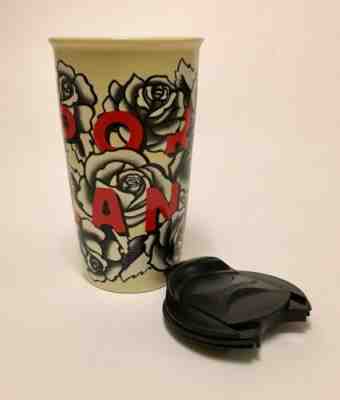 Starbucks 2017 Portland Rose Ceramic Double Wall Travel Mug Tumbler 12 fl oz - Sold on eBay Jul, 10th 2019 for $30.00