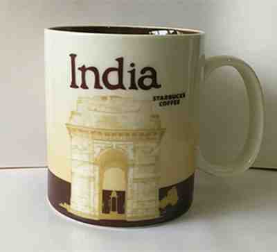 Starbucks Coffee Mug India Global Idol City Collector Series 16 oz  - Sold on eBay Jul, 10th 2019 for $16.88