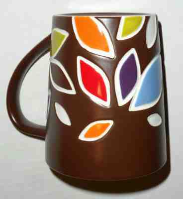 STARBUCKS 2010 Brown with Multi Color Leaves 16 oz Mug Excellent Condition - Sold on eBay Jul, 10th 2019 for $15.95
