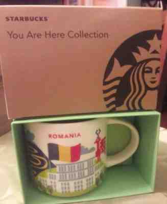 NIB With SKU STARBUCKS ROMANIA, You Are Here (YAH) 14 Oz Mug. Rare  - Sold on eBay Jul, 10th 2019 for $38.00