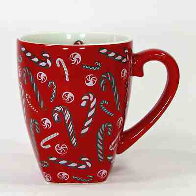 Starbucks Barista PEPPERMINTS & CANDY CANES 18oz Mug Cup 2002 Red Christmas - Sold on eBay Jul, 10th 2019 for $34.95