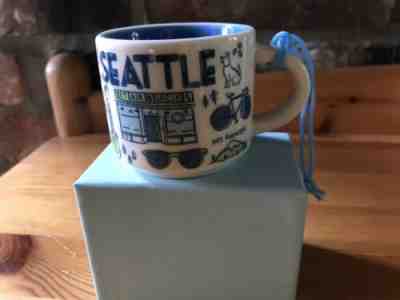 Starbucks Been There Across The Globe Seattle Ornament 2 oz Demi Cup Espresso - Sold on eBay Jul, 10th 2019 for $17.95