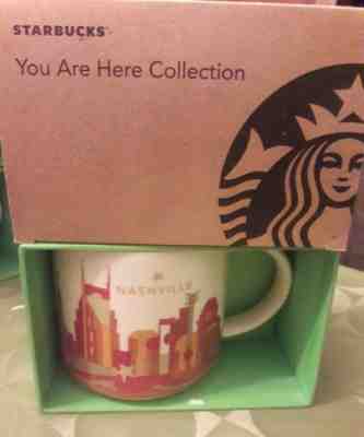 NIB WITH SKU STARBUCKS NASHVILLE, USA You Are Here (YAH) 14 Oz Mug. VHTF - Sold on eBay Jul, 10th 2019 for $28.00