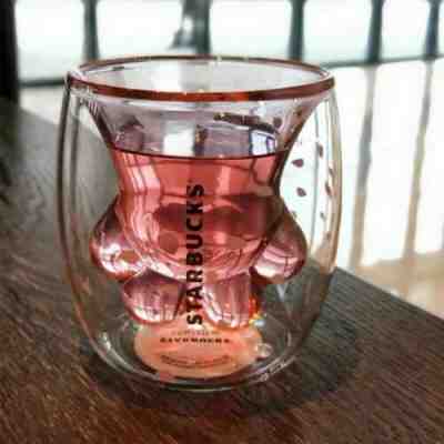 2019 Sakura 6oz Pink Starbucks Cat Cat's Paw Double-layer Glass Mug Cup HOT US - Sold on eBay Jul, 10th 2019 for $25.99