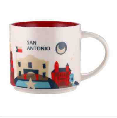 NEW 2018 Starbucks City Mug Cup You are here Series YAH San-Antonio, USA 14oz - Sold on eBay Jul, 10th 2019 for $29.99