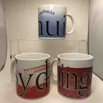 ???? Starbucks Mug SYDNEY SINGAPORE MAUI Coffee City Collector Series Mugs Cups - Sold on eBay Jul, 10th 2019 for $19.95