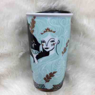 Starbucks Tumbler Siren Mermaid Ceramic Thermos Travel Mug Mint Limited Edition - Sold on eBay Jul, 10th 2019 for $35.02