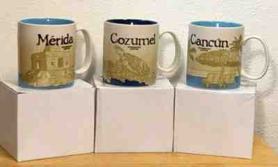 Starbucks Mugs MERIDIA COZUMEL CANCUN Global Icon Series NEW IN BOX - Sold on eBay Jul, 9th 2019 for $60.00
