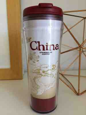 Starbucks Global Icon China Travel Mug Acrylic Coffee 2008 Tumbler 12 oz - Sold on eBay Jul, 9th 2019 for $15.00