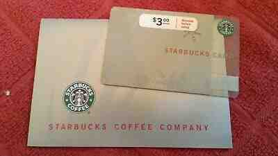 STARBUCKS 1st Gift Card Ever USED 2001 SNOWFLAKE w/NEW Silver Swirl Sleeve F/S - Sold on eBay Jul, 9th 2019 for $33.33