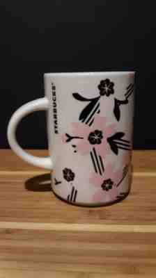 Starbucks Cherry Blossom Floral Sakura Pink White Ceramic Mug Cup 12oz New - Sold on eBay Jul, 9th 2019 for $15.00