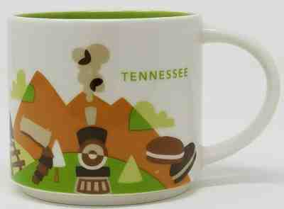 Starbucks You Are Here Mug Tennessee USA 14oz Coffee Cup Collection 2014 - Sold on eBay Jul, 9th 2019 for $15.99