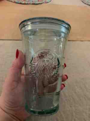 Starbucks Glass Cup To Go Clear Recycled Spain Cold 16 oz Cup-Set Four - Sold on eBay Jul, 9th 2019 for $16.00