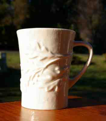 Starbucks Coffee Comapany New Bone China 2009 Oak Leaf Leaves Mug Burlap Texture - Sold on eBay Jul, 9th 2019 for $27.20