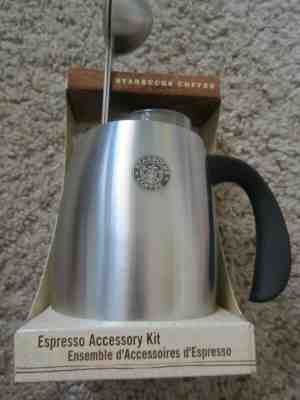 NEW Starbucks Coffee Barista Espresso Kit Shot Glasses Spoon Thermometer Pitcher - Sold on eBay Jul, 9th 2019 for $32.99