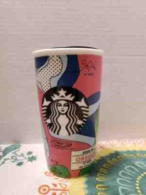 New 2016 Starbucks Misprint Oregon Travel 12OZ Tumbler Ceramic Cup Mug - Rare - Sold on eBay Jul, 9th 2019 for $39.95
