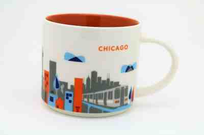 Starbucks Chicago 2015 YAH Mug You Are Here 14 oz Cup Coffee Collector  - Sold on eBay Jul, 9th 2019 for $22.00
