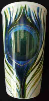 Starbucks Peacock Feather 12 oz Commuter Mug with Ceramic Top 2015 - Sold on eBay Jul, 9th 2019 for $29.95