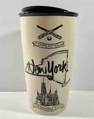 STARBUCKS NEW YORK STATE CERAMIC COFFEE TUMBLER DOUBLE WALL 12 OZ. NWOT - Sold on eBay Jul, 9th 2019 for $30.00