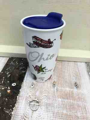 2017 Starbucks Ohio 12 oz. Been There Ceramic Tumbler Travel Mug - Sold on eBay Jul, 9th 2019 for $29.99