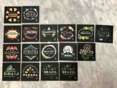 2012-14 Starbucks Reserve Coffee Taster Tasting Card Lot Of 17 With misprint  - Sold on eBay Jul, 8th 2019 for $45.95