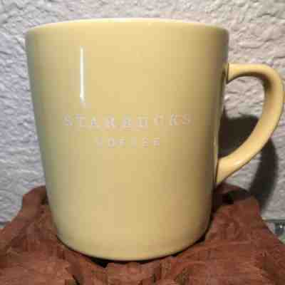2004 Starbucks Pale Yellow Mug 16 oz Rare - Sold on eBay Jul, 8th 2019 for $24.95