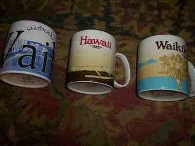 Starbucks mugs Hawaii ,and Waikiki global series. - Sold on eBay Jul, 8th 2019 for $16.50