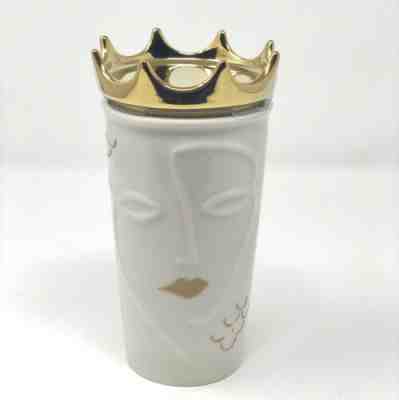 Starbucks Siren Lady Women Gold Crown Travel Tumbler Mug 2016 RARE Ceramic NIB - Sold on eBay Jul, 8th 2019 for $89.00
