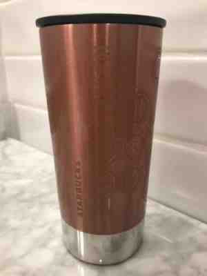 Starbucks Copper Swirl (Cork Bottom) 12oz Travel Drink Tumbler 2012 - Sold on eBay Jul, 8th 2019 for $17.00