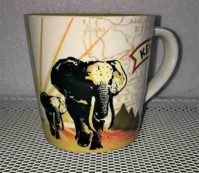Rare HTF Starbucks Kenya 2011 Coffee Collector Series Cup Mug Elephants Map Exc - Sold on eBay Jul, 8th 2019 for $19.99