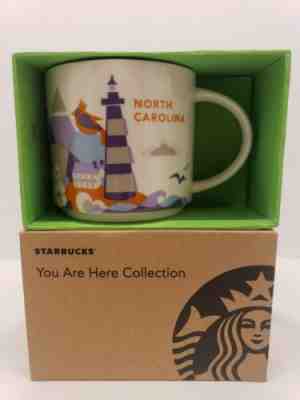 Starbucks You Are Here Collection North Carolina Coffee Mug 14oz NIB - Sold on eBay Jul, 8th 2019 for $22.00