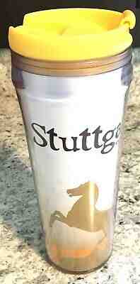 STARBUCKS Stuttgart Germany Yellow 16 Ounce To Go Travel Tumbler Mug - Sold on eBay Jul, 8th 2019 for $29.95