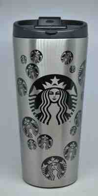 Starbucks Coffee Stainless Steel Mermaid Silver Travel Mug 2014 16 oz  - Sold on eBay Jul, 8th 2019 for $18.00