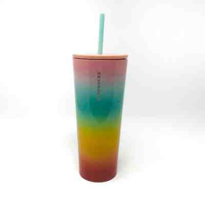 Starbucks Summer 2019 Rainbow Stainless Steel Tumbler 24 oz Venti Sold Out - Sold on eBay Jul, 8th 2019 for $39.99