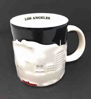Starbucks LA Los Angeles Relief Mug16 fl oz 2012 NEW Black White   - Sold on eBay Jul, 8th 2019 for $34.99