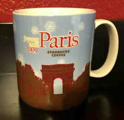 Starbucks 2009 Joyeux Noel Paris Arc de Triomphe Arch City Mug Coffee/Tea NEW - Sold on eBay Jul, 8th 2019 for $78.88