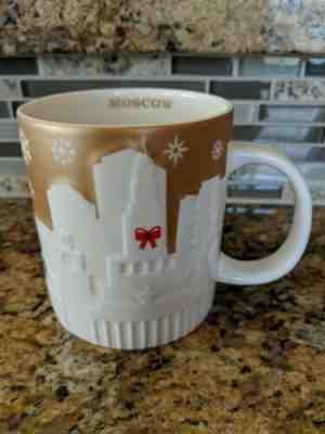 ***STARBUCKS MOSCOW RARE GOLD HOLIDAY RELIEF MUG 2014 NEW WITH TAGS*** - Sold on eBay Jul, 8th 2019 for $49.99